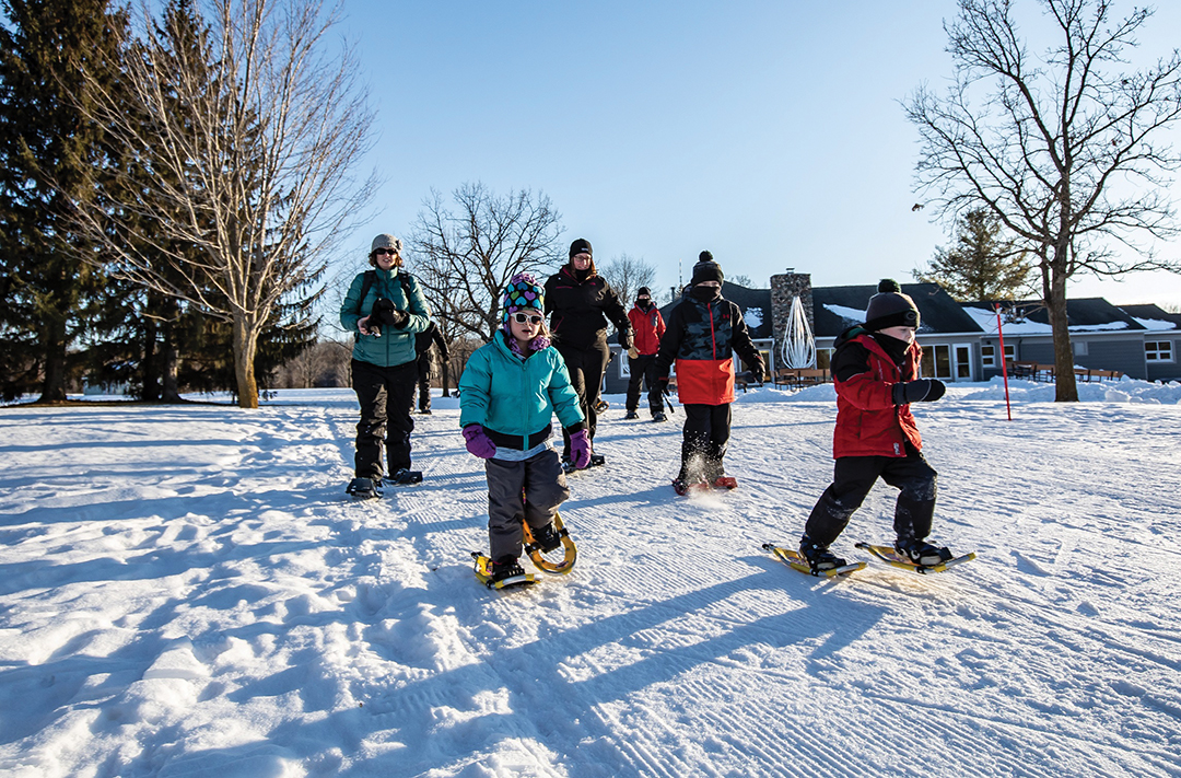 Three Rivers Park District Family Snowshoeing