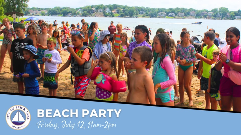 Beach Party Prior Lake 2026 web banner