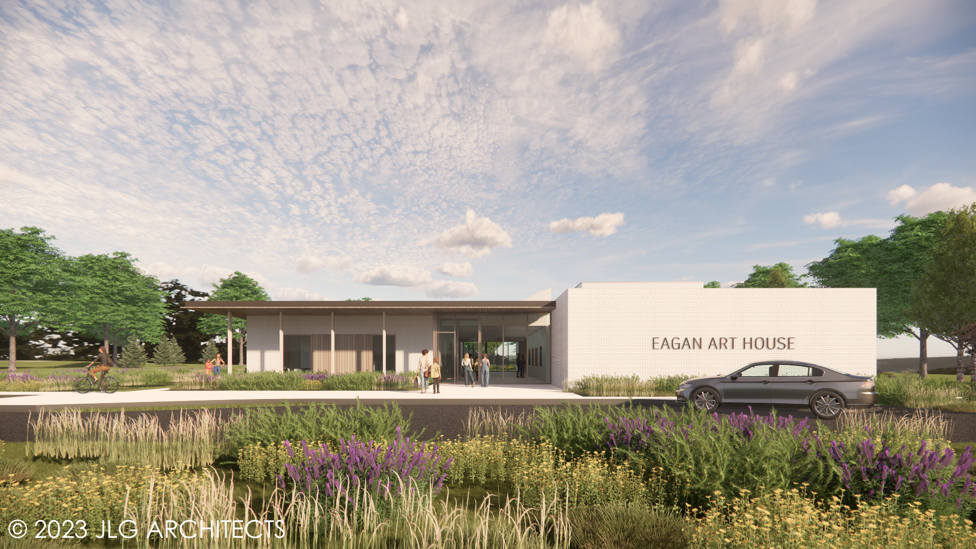 A rendering of the new Eagan Art House.