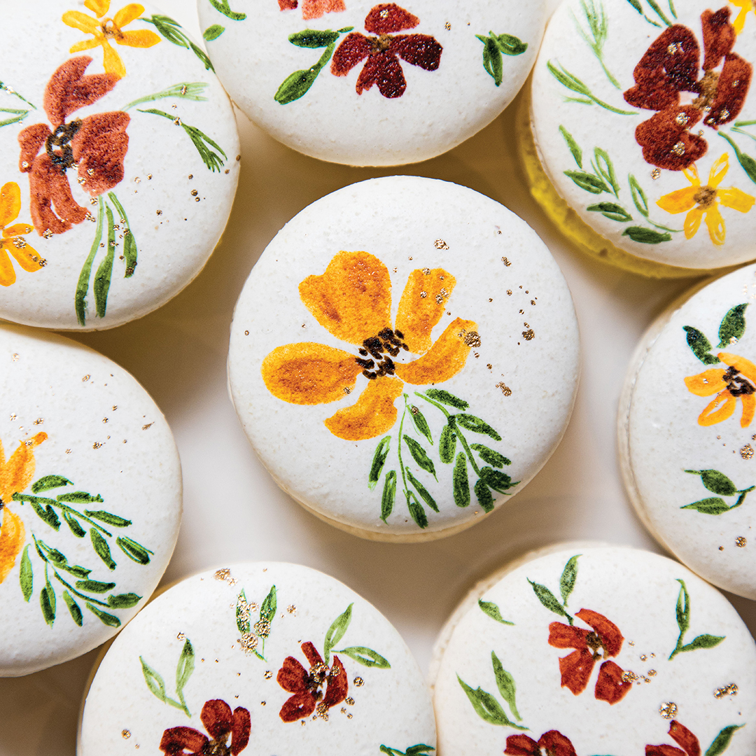 Safeera Inayath is known for the custom designs she paints on macarons.