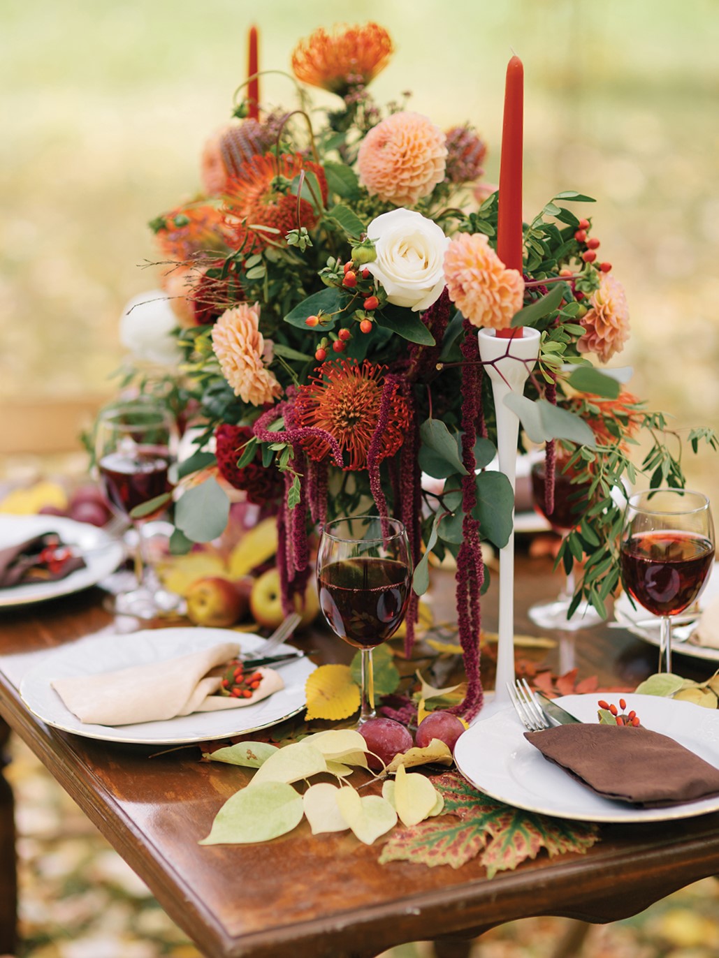 Autumn Wedding Color Palette Decor