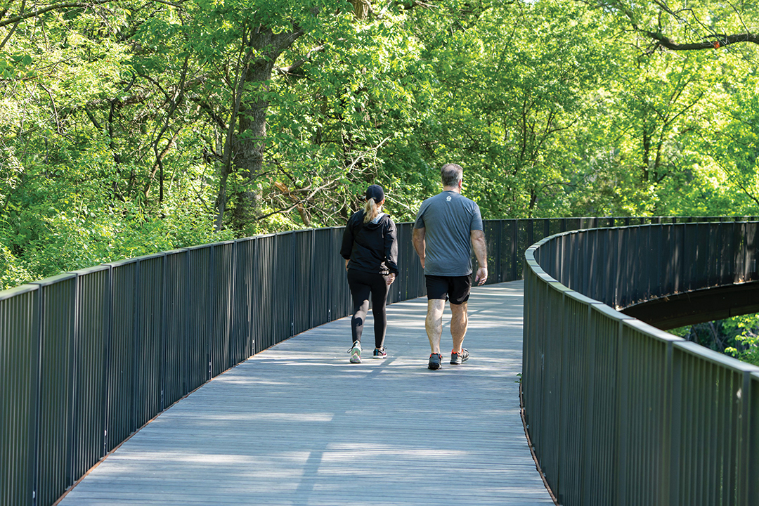 The Tree Top Trail at the Minnesota Zoo is a peaceful way to start the day with a walk through the tree canopy.