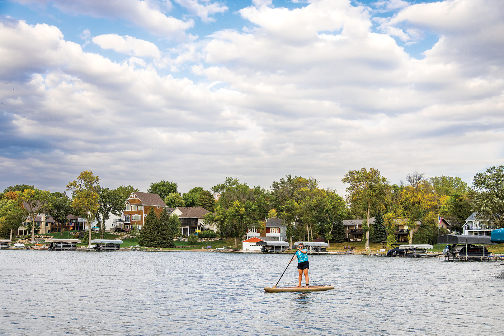Paddle Boarding on Watzl’s Beach