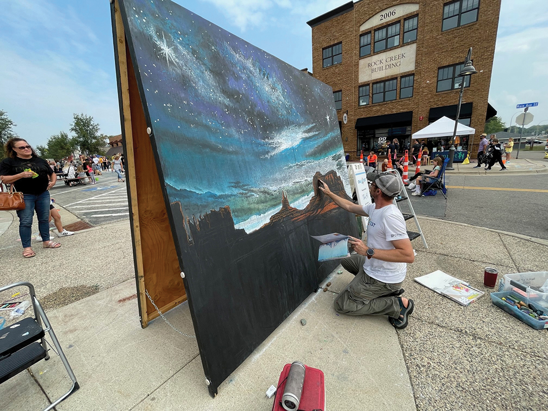 Artist at Prior Lake Chalk Fest