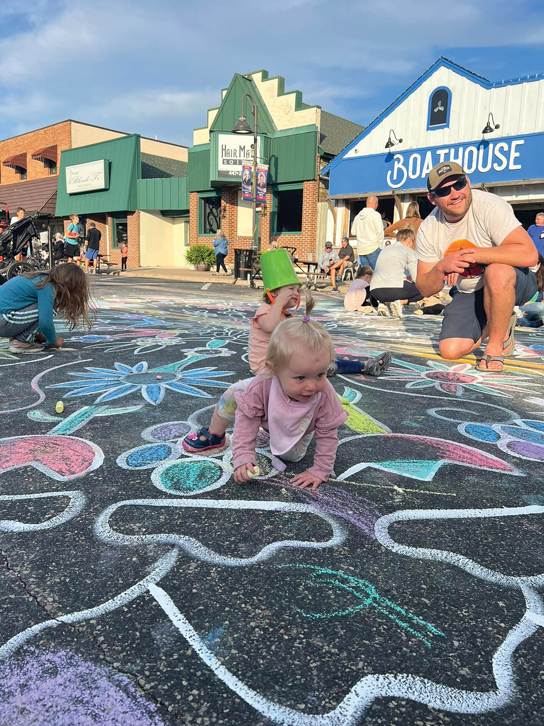 Main Avenue in Prior Lake is filled with chalk art made by amateurs and professionals during the annual Chalk Fest in September. It’s one of two local chalk art festivals, including Streets Can Chalk (Lakeville) during Pan-O-Prog in July.