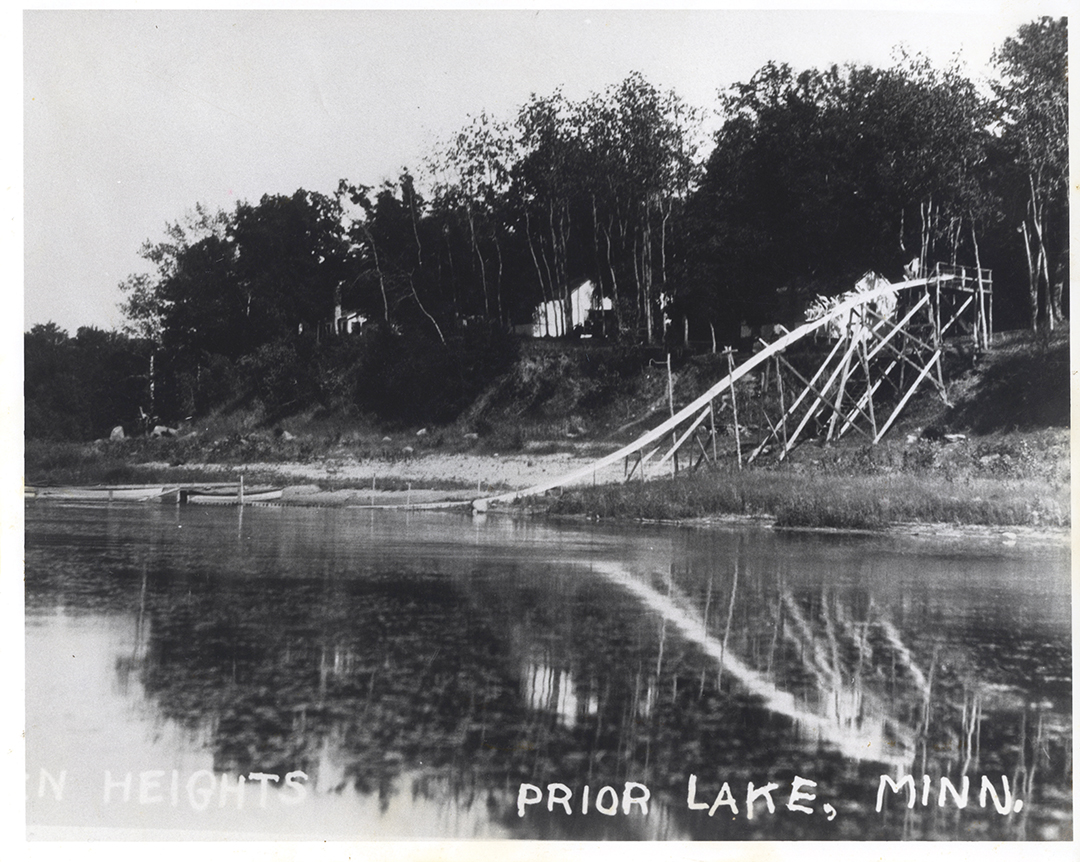 Long before it was Charlie’s on Prior, there was a giant wooden water slide in Prior Lake near where the restaurant stands now.
