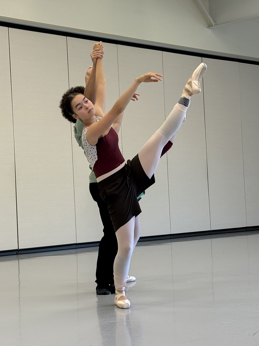 Twin Cities Ballet company apprentice Bethany Montalvo and company dancer Lisandro Neris rehearse for Carmina Burana.