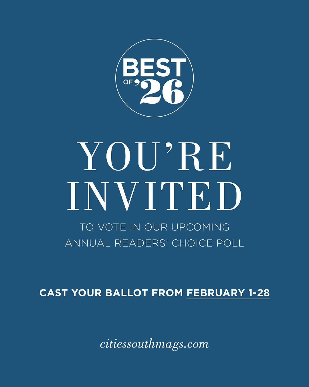 Best of Cities South Voting Invite
