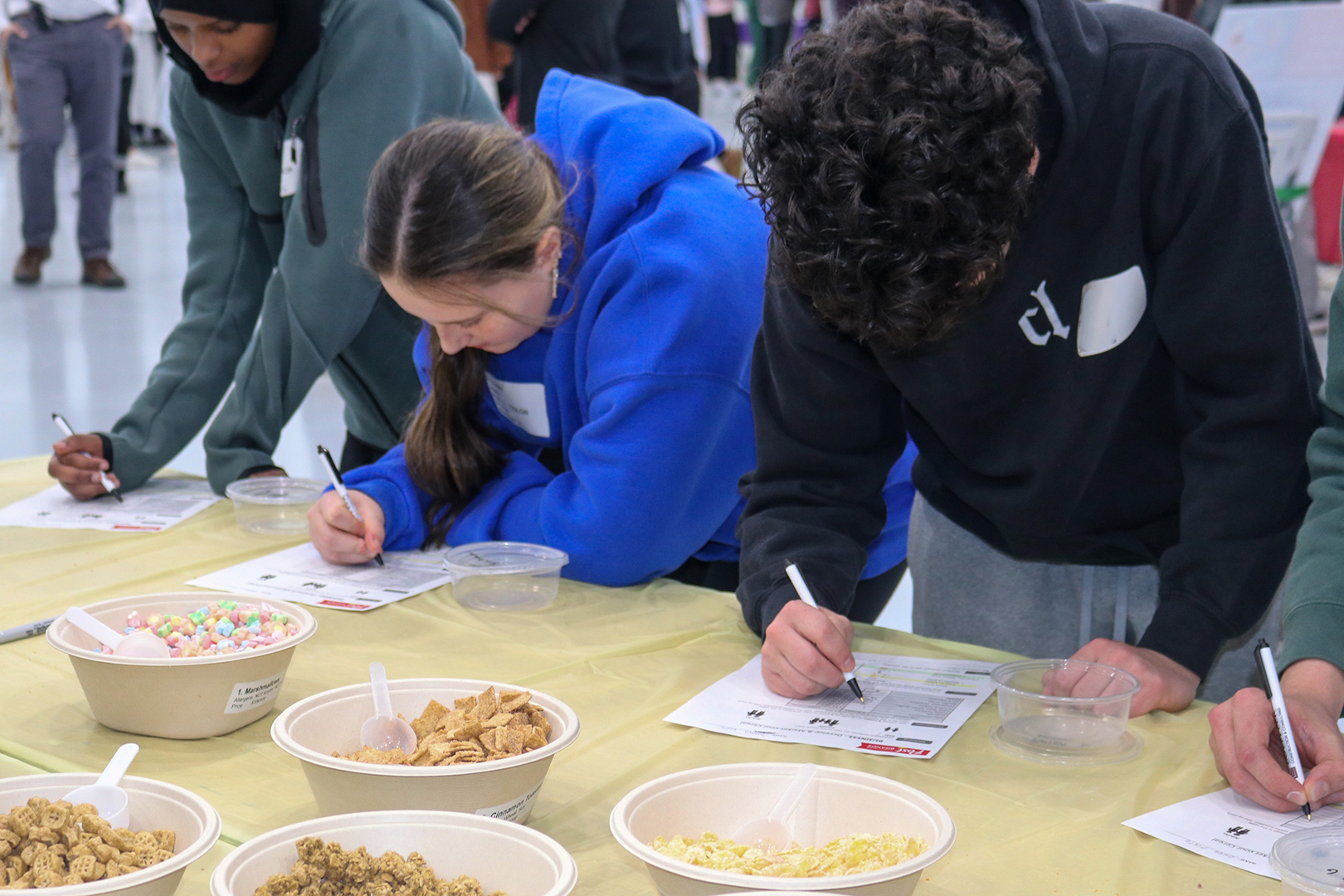 Lakeville students learn about creating and marketing a cereal.