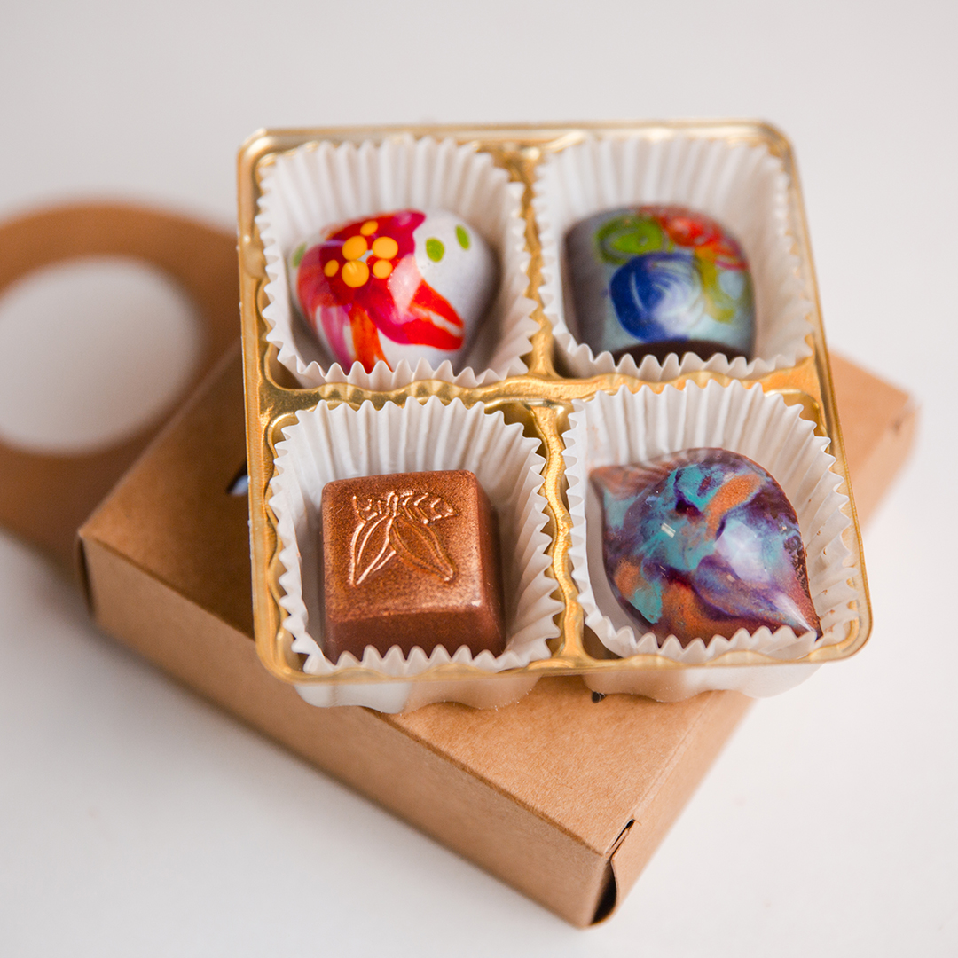 XO’Xocolati set of four chocolates