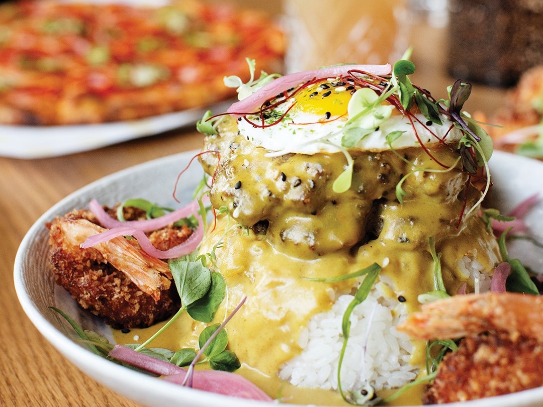 Loco Moco dish from Pau Hana